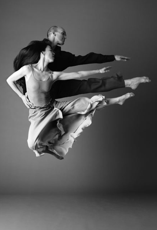 Photo:  'Parallel Jump' Stephen Pier and Miki Orihara